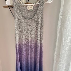 Anthropologie purple ombré dress